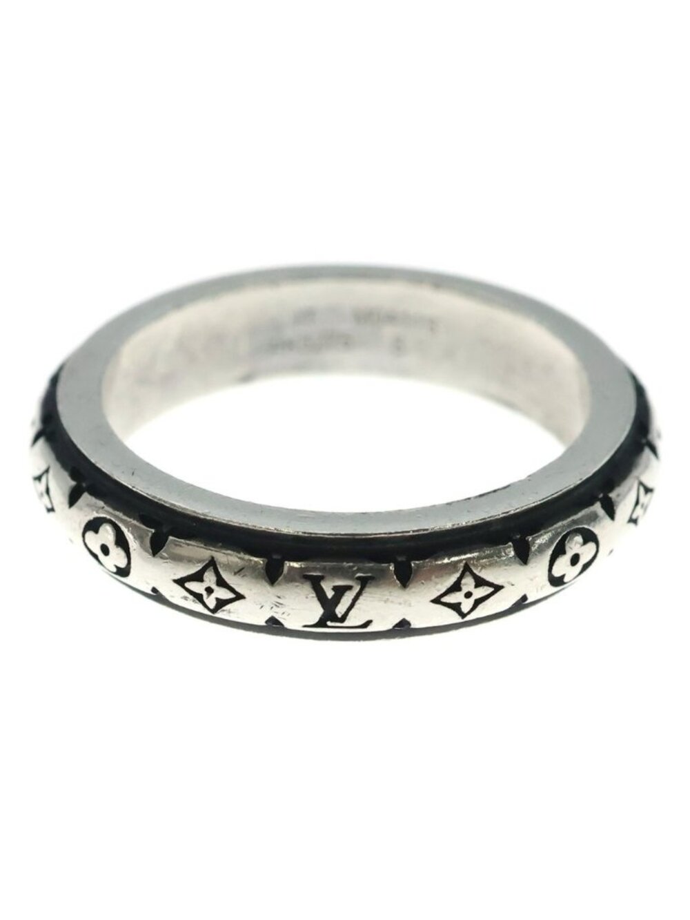 Louis Vuitton Monogram Bamboo Ring Silver